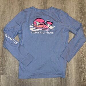 NWOT Vineyard Vine's Women's Snowboarding Whale Long Sleeve Top-Size M.
